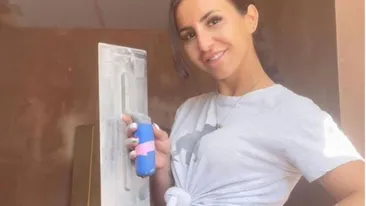 Cum arată femeia de 27 de ani care a ales să tencuiască pentru bani: Mi se spune că sunt prea frumoasă pentru asta