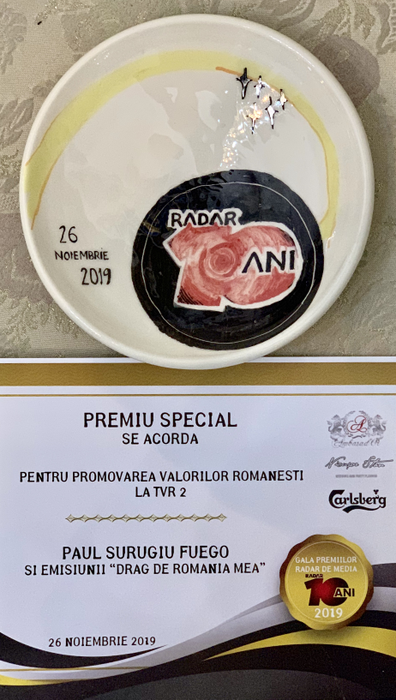 Fuego, premiat la Gala ”Radar de Media”!