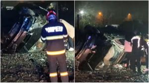 Cine e cântăreața de muzică populară care s-a răsturnat cu mașina în Târgu-Jiu, după ce a lovit un cap de pod. Unde se ducea