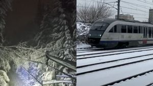 Ninsorile din România au blocat trenurile din Sinaia. Ce se întâmplă cu aeroporturile, informații de ultimă oră