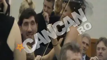 VIDEO Sotia lui Ionut Dolanescu i-a facut dedicatii la ureche fostului mare baschetbalist Ghita Muresan! Vezi cum s-a induiosat gigantul cu suflet de copil