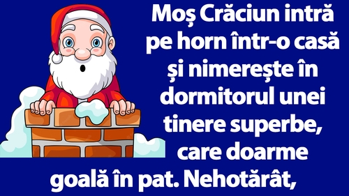 Bancul de Crăciun | Moș Crăciun și tânăra superbă