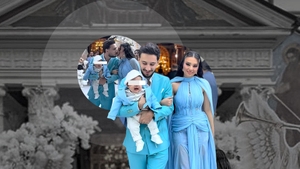 Sărbătoare în familia lui Costel Biju! Tony One și soția și-au botezat băiețelul
