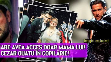 EXCLUSIV! Pozele la care avea acces doar mama lui! Cum arata in copilarie Cezar Ouatu!