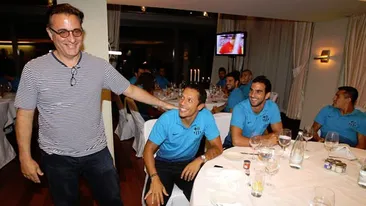 Intalnire intre Andy Garcia si jucatorii de la FC Barcelona, la Bucuresti