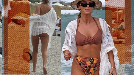 Blonda a rezolvat rapid ultima "lovitură" primită pe litoral. Denisa Nechifor, sexy și jucăușă, pe "plaja milionarilor"! S-a aplecat și...