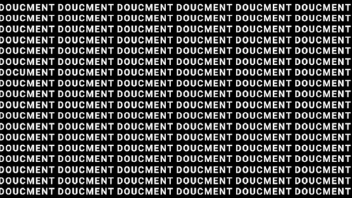 Iluzia optică a zilei | Găseşte cuvântul "document" din această imagine în 20 de secunde şi eşti un geniu