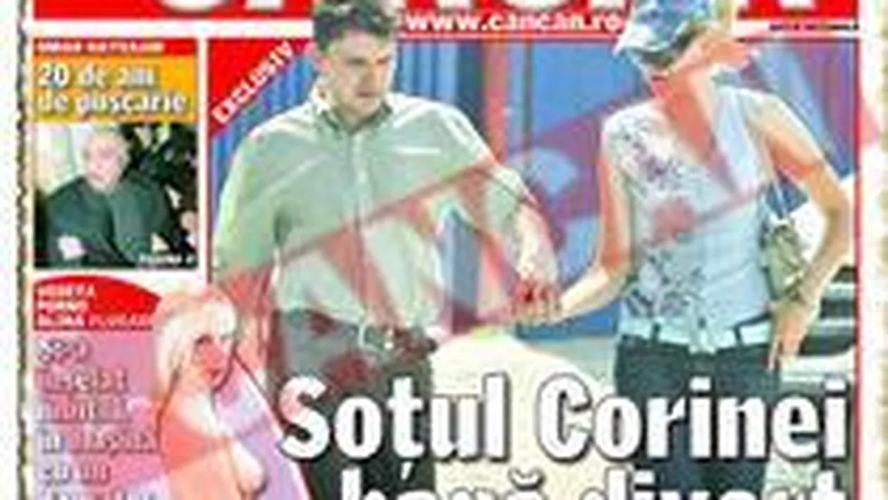 Sotul Corinei a bagat divort ieri, la 13.40
