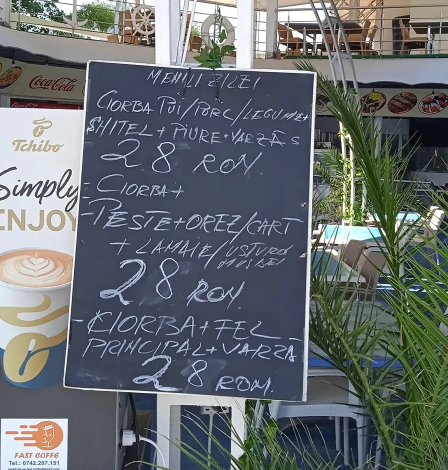 Ce a primit Andreea din Sibiu, după ce a comandat meniul zilei, la 28 de lei, într-un restaurant din Neptun