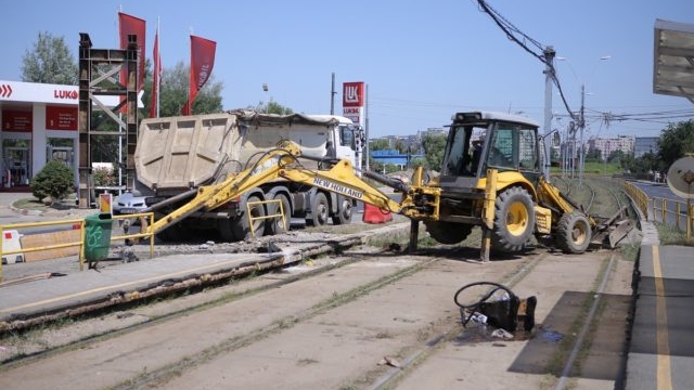 Tramvaiul 41 va funcționa pe un singur fir, pe Podul Grant. Anunțul STB