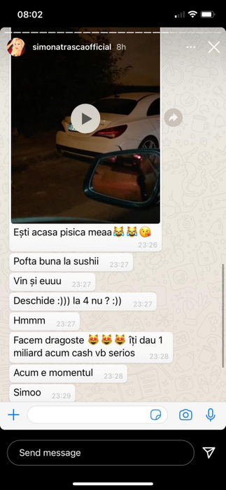 Dialogul halucinant dintre hărțuitor și Simona Trașcă