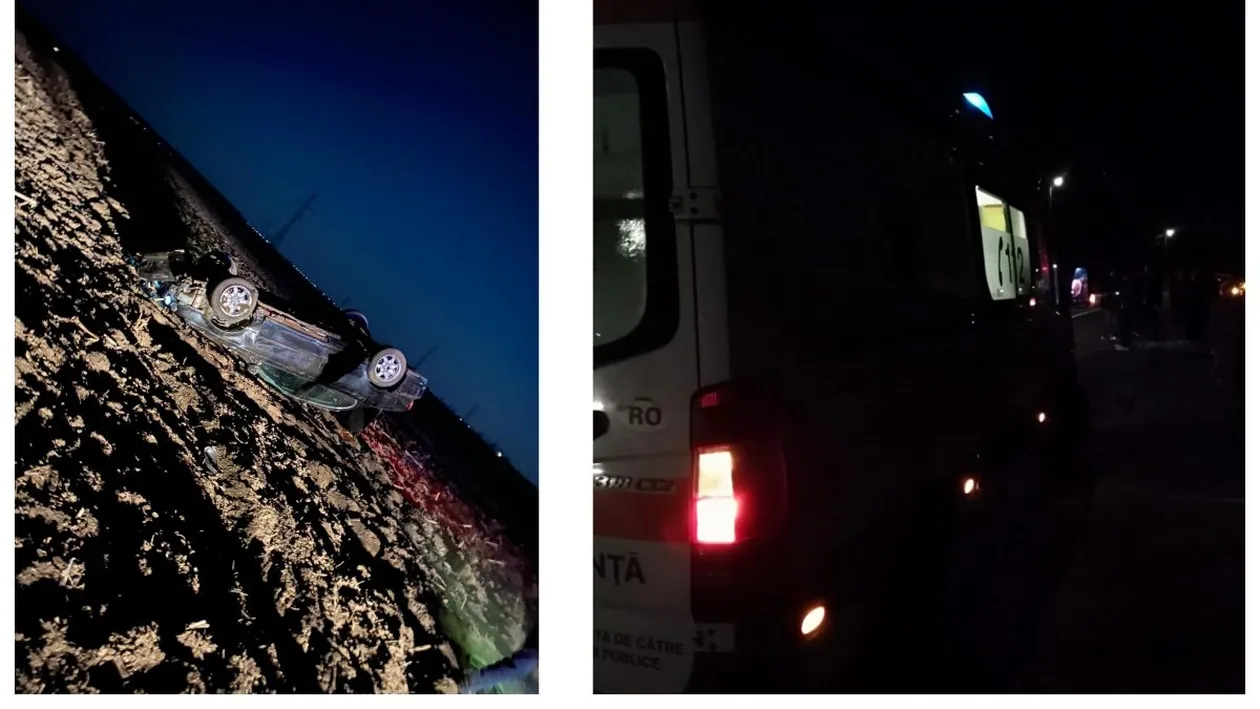 Cursă mortală. A fugit de poliție, s-a răsturnat cu mașina pe loc. Ce au descoperit agenții