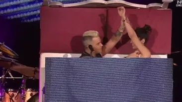 Ea e românca pe care Robbie Williams a invitat-o in patul sau! Detalii exclusive despre bruneta pe care toata tara o cauta