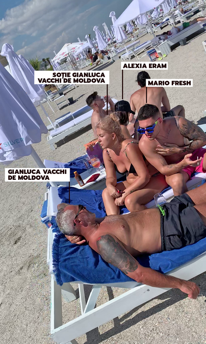 Gianluca Vacchi de Moldova, relaxare alături de soție și fiu