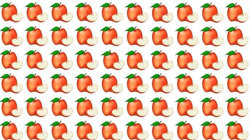 Test de perspicacitate | Care măr este diferit de toate celelalte?