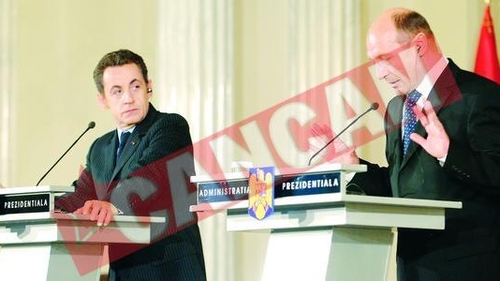 Basescu i-a vorbit lui Sarkozy in engleza