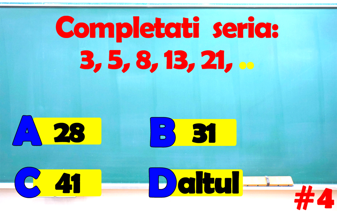 Testul IQ cu 10 întrebări foarte dificile | Prima: Ce număr urmează în seria 1, 2, 2, 4, 4, 6, 8, 8, 16?