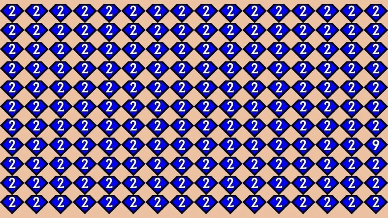 Test de logică | Găsiți numărul 9 în această poză, în maximum 32 de secunde!