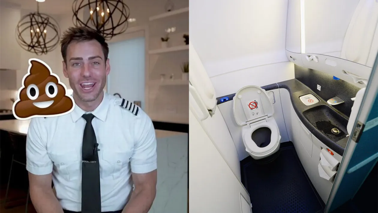 Ce se întâmplă, de fapt, când folosești toaleta din avion. Un pilot a explicat ceea ce puțini bănuiau