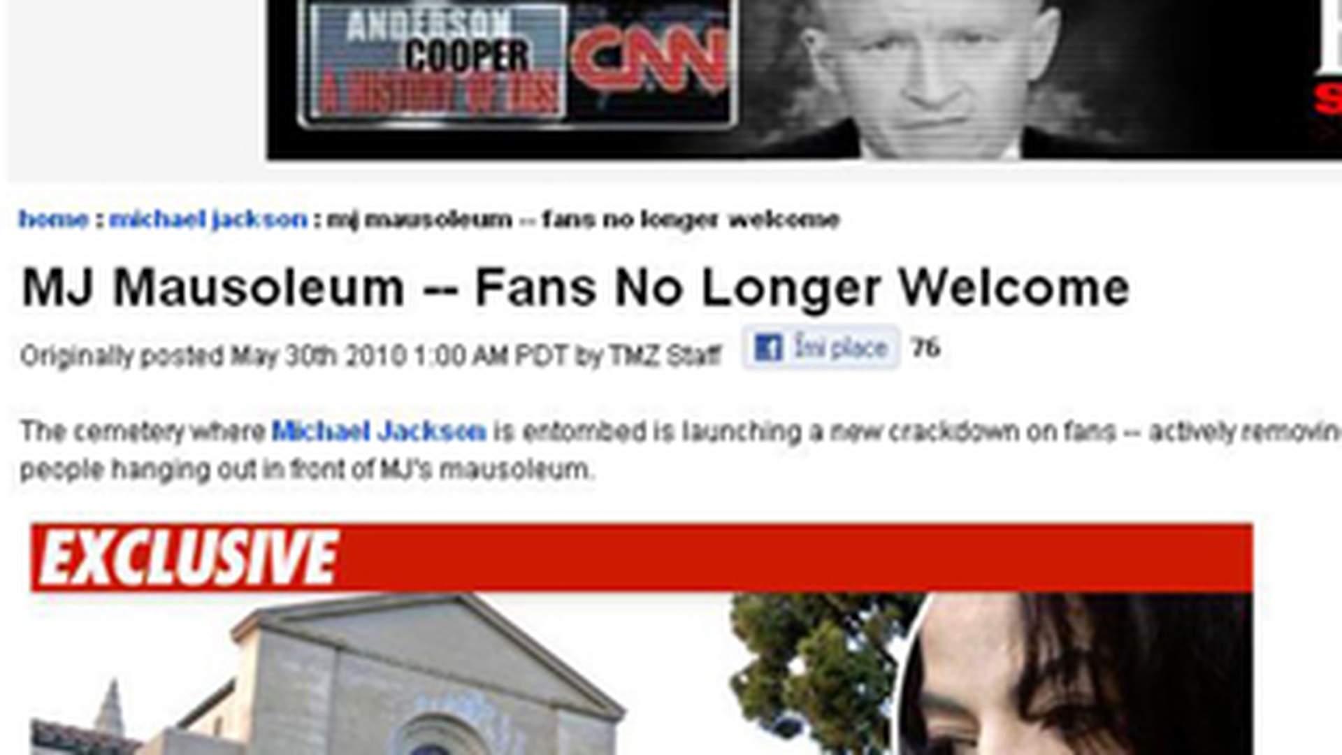 Fanii nu mai au voie la mausoleul lui Michael Jackson!