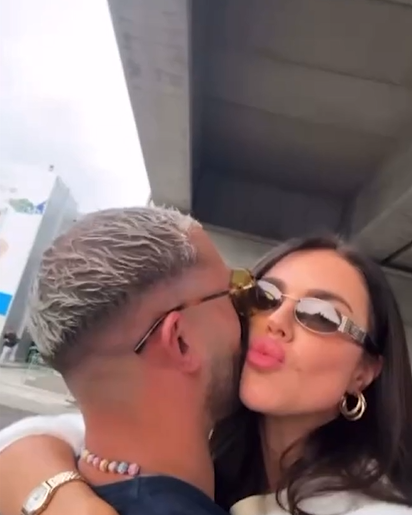 Cristina Scarlevschi și ispita Mattia/ sursă foto: social media