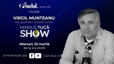 Marius Tucă Show începe miercuri, 22 martie, de la ora 20.00, live pe gândul.ro