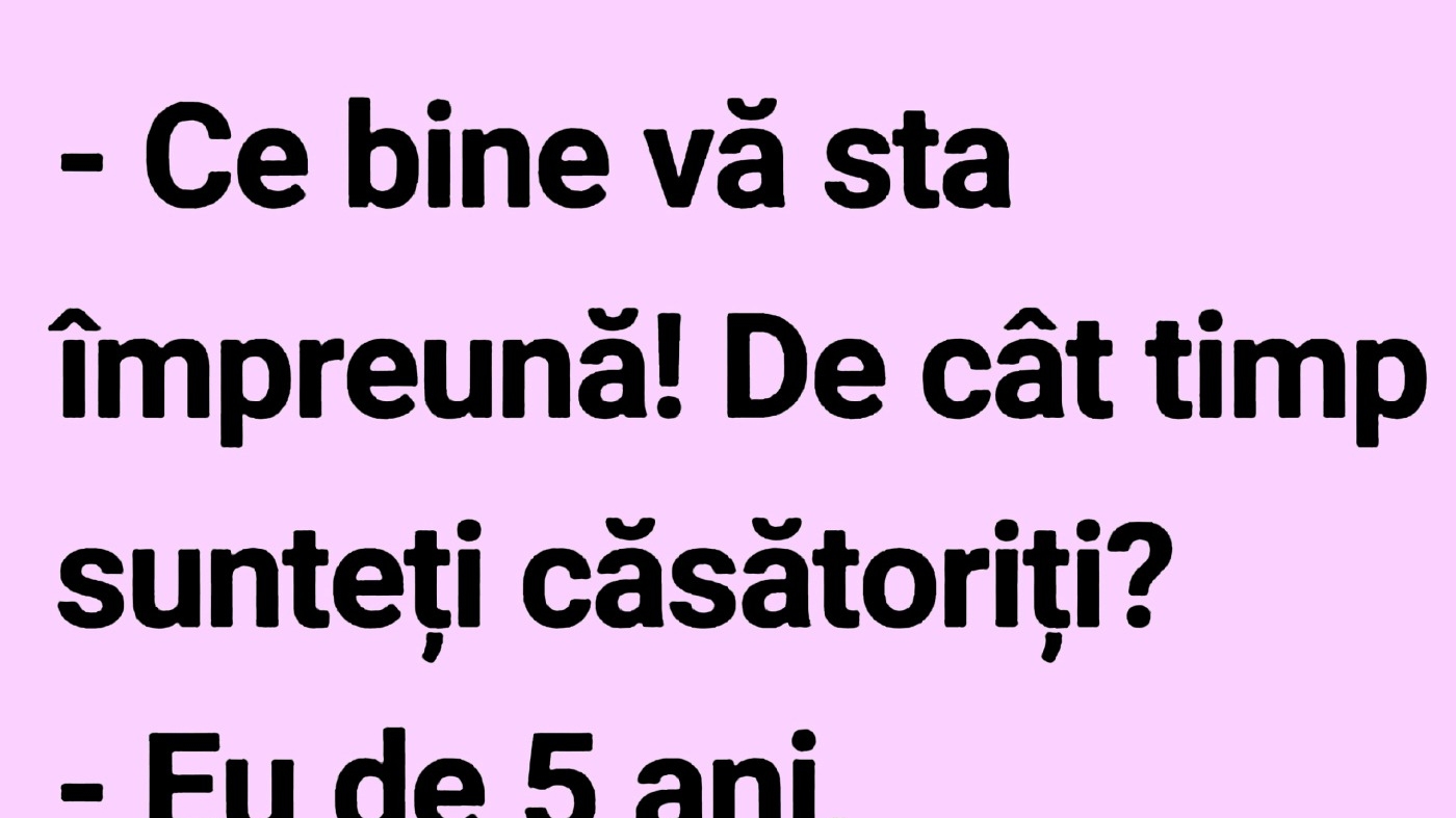 BANCUL ZILEI | Potrivire conjugală