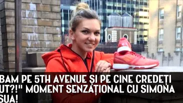 Ma plimbam pe 5th Avenue si pe cine credeti c-am vazut?! Pe Simona! :) Faza geniala cu Simona Halep in prim plan