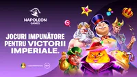 (P) Ofertă bogată de sloturi și jackpoturi la Napoleon Games, cel mai nou casino online din România