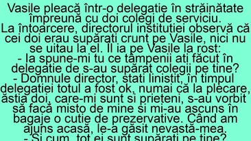 BANC | Vasile, ce tâmpenii ați făcut în delegație, de s-au supărat colegii pe tine?