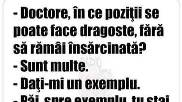 BANC | Doctore, în ce poziții se poate face dragoste, fără să rămâi însărcinată?