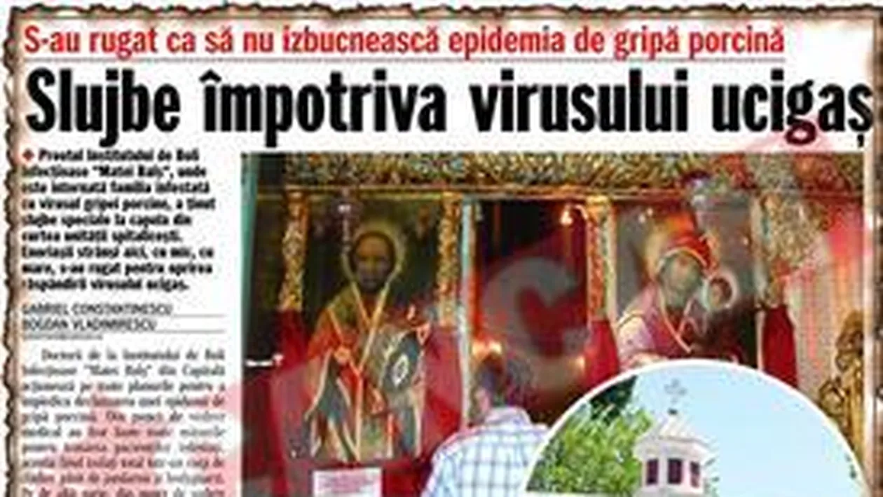 Rugaciuni din avion impotriva gripei porcine