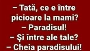 BANCUL ZILEI | "Tati, ce e între picioare la mami?"
