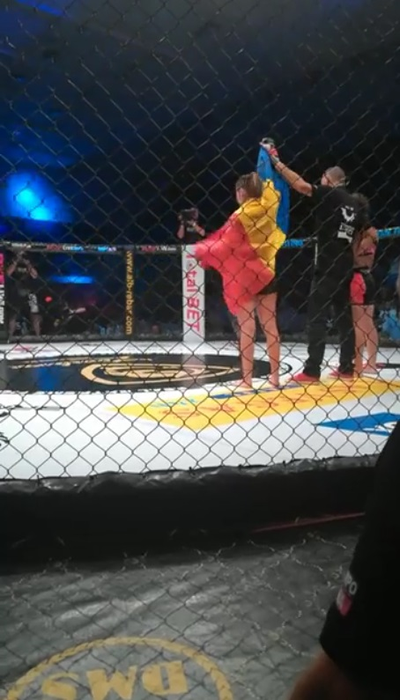 Diana Belbiță, prima luptă din cușcă după ce s-a întors de la “Exatlon”. Mesajul transmis după meci