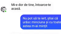 Bancul zilei. Mi-e dor de tine, întoarce-te acasă