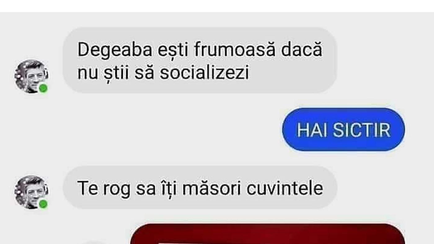BANC | "Degeaba ești frumoasă, dacă nu știi să socializezi"