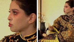 Valerie Lungu a răbufnit la jocul de amuletă, după ce Alex Gîlcă a fost machiat pentru o piesă de teatru: "Ce e cu asta?!"