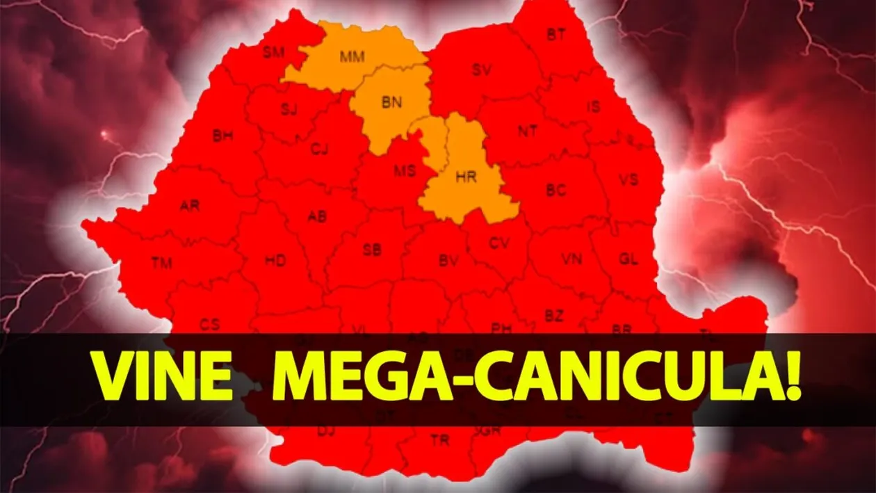 Cod galben de caniculă în București și alte 19 județe, în septembrie 2025