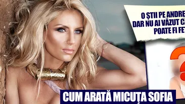 O stii pe Andreea Banica, dar nu ai vazut cat de scumpa poate fi fetita ei! Cum arata micuta Sofia