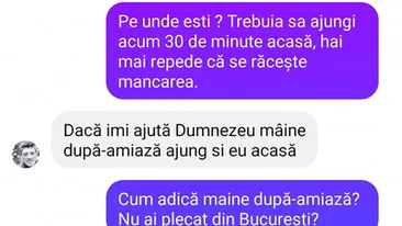 Bancul de seară | Hai mai repede, că se răcește mâncarea!
