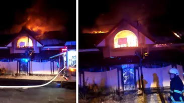 Polițiștii din Telorman, în alertă după ce o vilă a fost incendiată! Autorul este căutat de ore bune