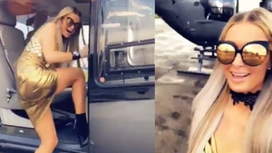 Imagini senzaționale cu multimiliardara în România! Paris Hilton a aterizat cu elicopterul la Nuba!