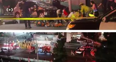 Atentat în Los Angeles! O mașină a intrat în mulțimea de oameni de pe trotuar. Câte victime a făcut