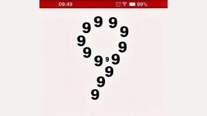 Test de inteligență | Câți de 9 sunt în această imagine, de fapt? Doar 1 dintre 1.000 de oameni răspunde corect