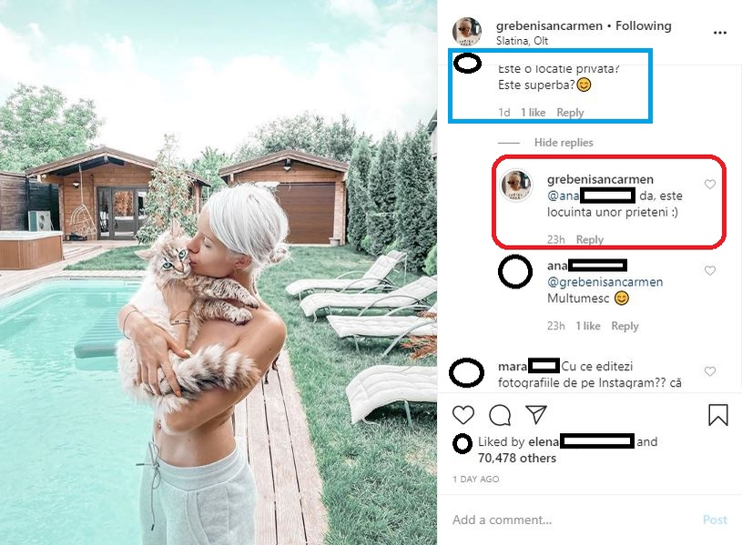 Carmen Grebenișan, surprinsă topless pe marginea unei piscine! Imaginea cu fosta concurentă de la Asia Express i-a înnebunit pe bărbați