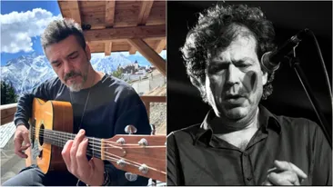 Ținuta bizară purtată de Adi Despot la priveghiul lui Artan. E singurul artist care a venit să-i aducă un ultim omagiu lui Adrian Pleșca