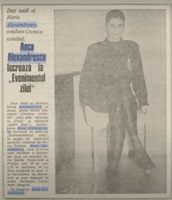 Cum arăta Anca Alexandrescu la începutul carierei! Dacă o vezi, nu o recunoști