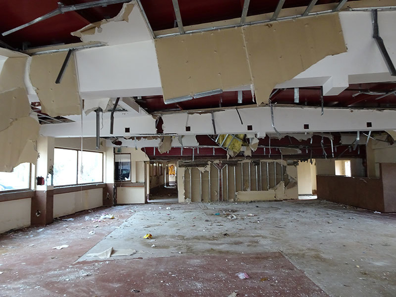 Clădirea în care funcţiona clubul BioBio se află, acum, în paragină