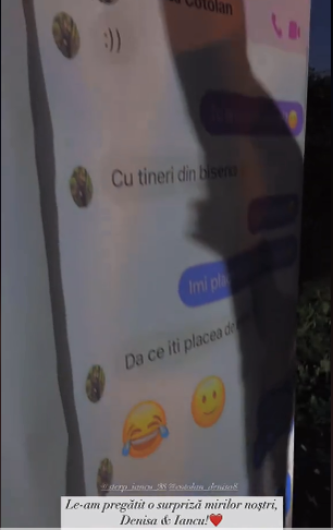 Mesajele private dintre Iancu Sterp și Denisa au fost făcute publice /Foto: TikTok