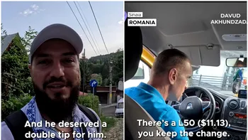 Ce a putut să pățească un turist străin venit în Sinaia. Cât i-a plătit taximetristului pentru o cursă de 25 de lei